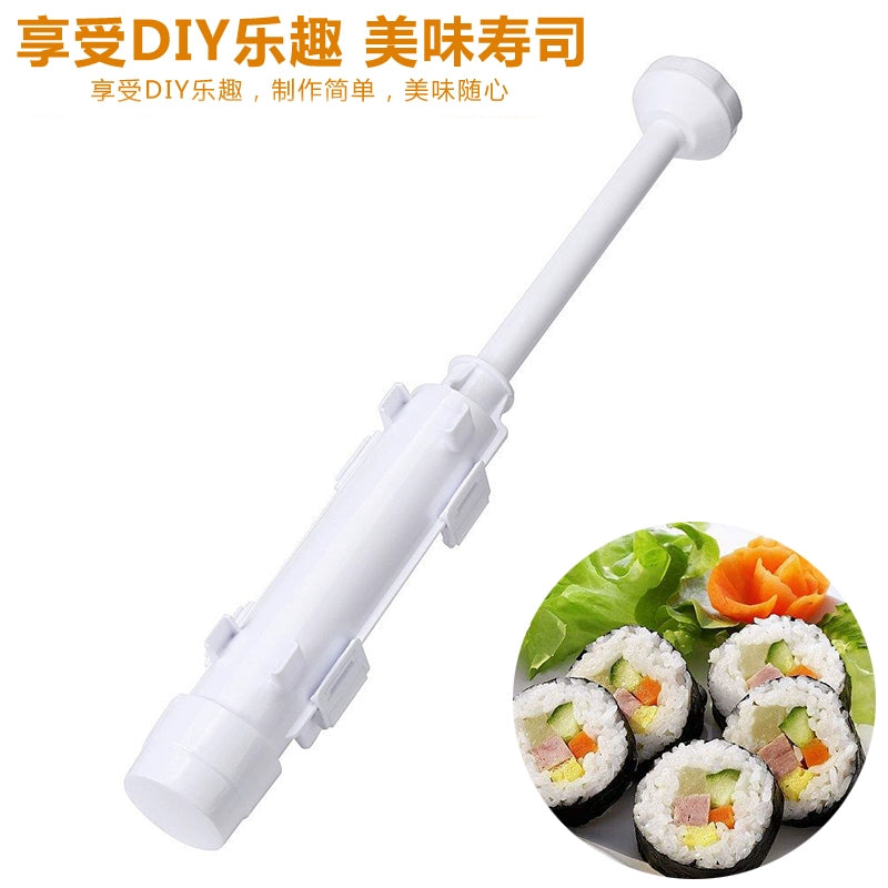 Sushi Mold Kimbap Tools Suit For Home Push DIY Seaweed Rice Balls Maker Material Tools