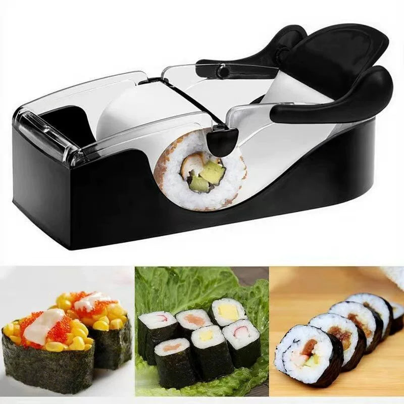 Sushi Mold Kimbap Tools Suit For Home Push DIY Seaweed Rice Balls Maker Material Tools