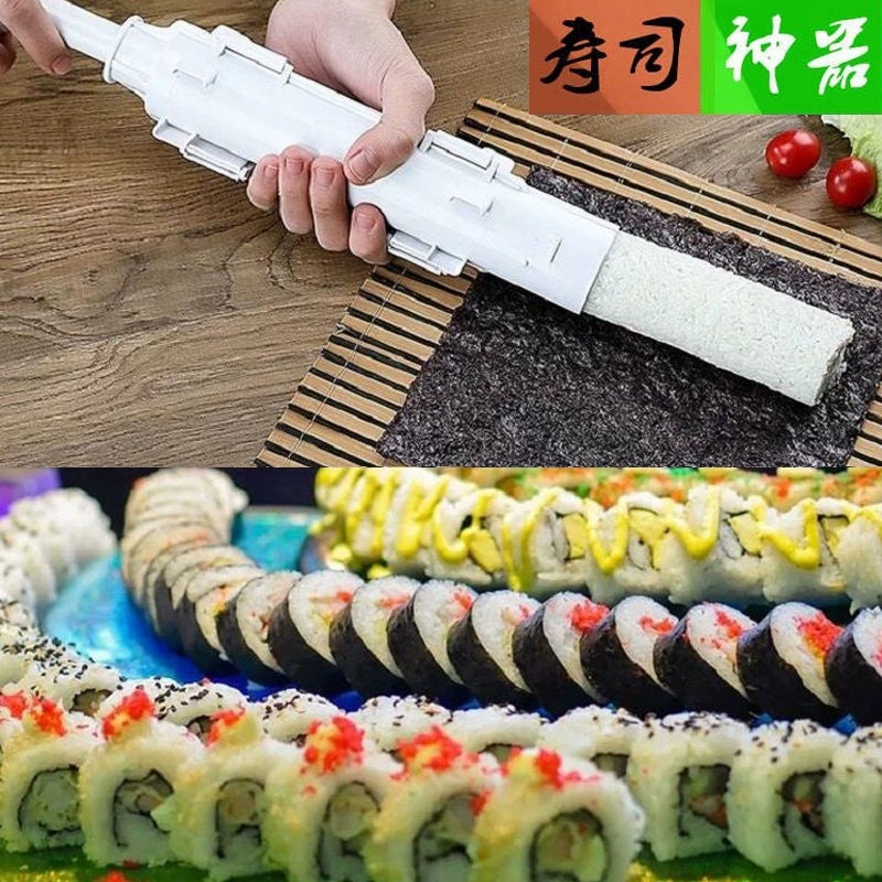 Sushi Mold Kimbap Tools Suit For Home Push DIY Seaweed Rice Balls Maker Material Tools