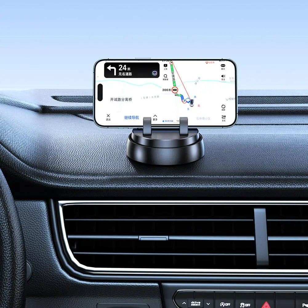 Car Phone Holder 360 Degree Rotation Dashboard Stand Bracket Non-Slip Navigation Bracket For IPhone Access