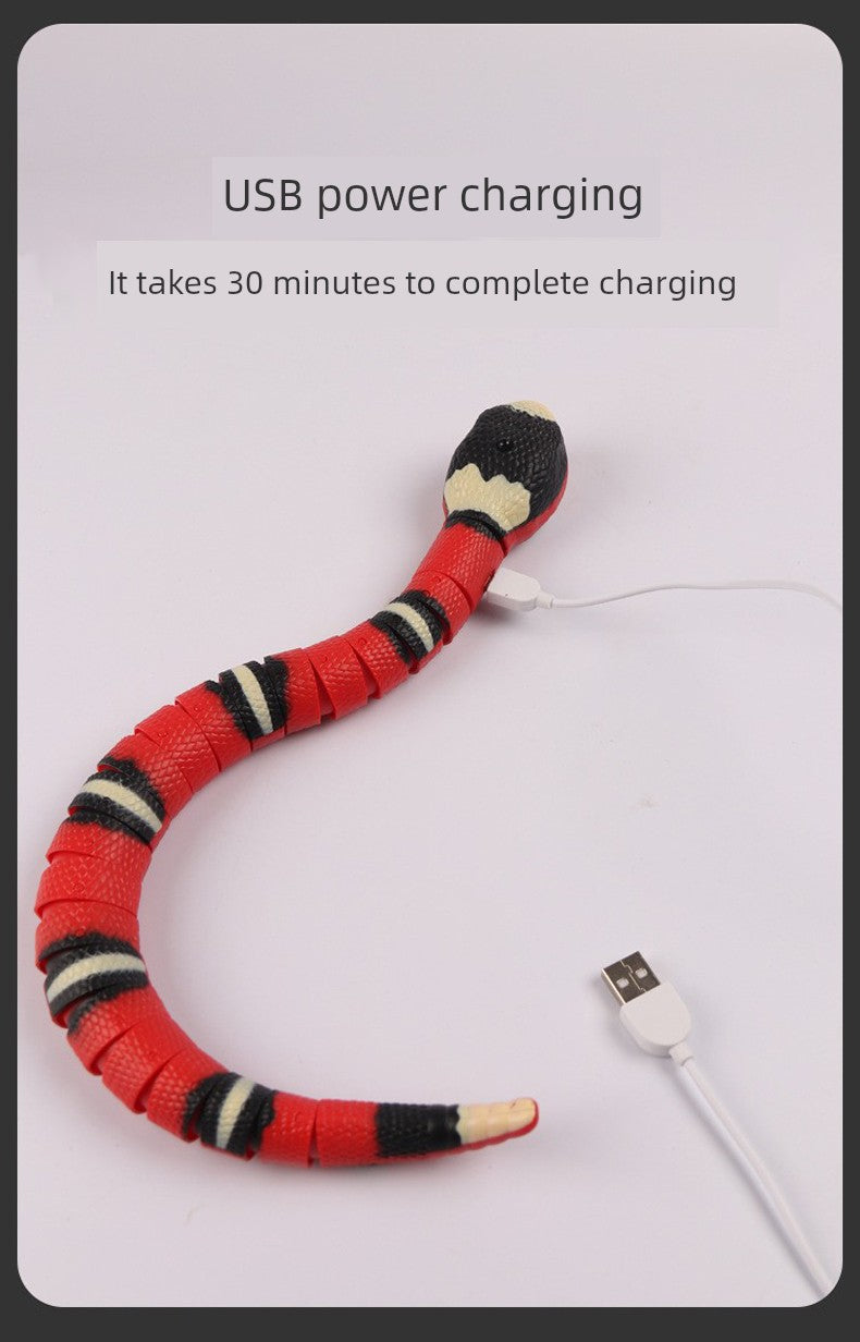 Cat Toy Snake Artificial Electric Self-Hi Relieving Stuffy Handy Gadget Automatic Cat Teaser Kitten Net Red Pet Cat Supplies