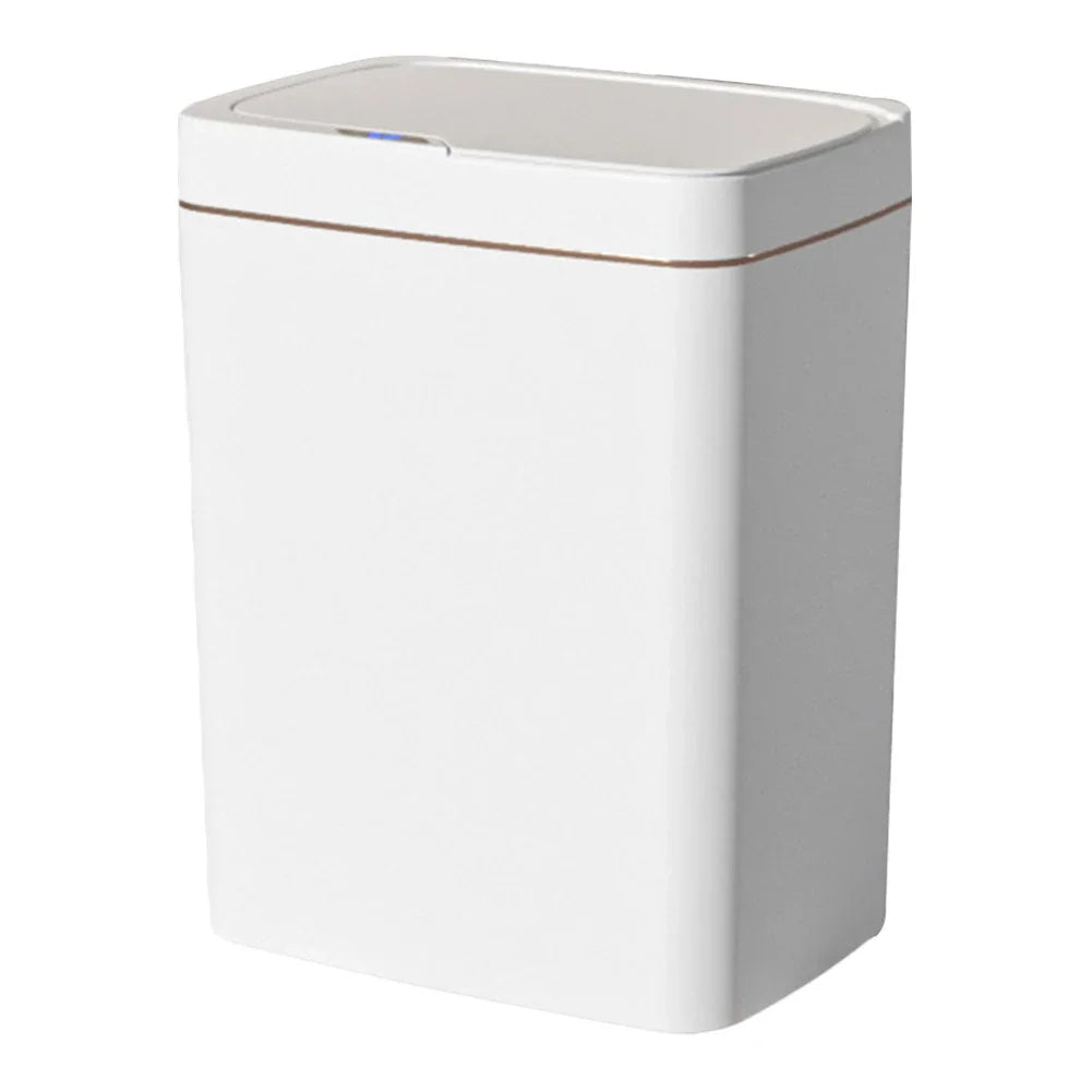 15/18L Smart Sensor Trash Can Waterproof Intelligent Touchless Trash Can Quiet Auto Motion Sensor Rubbish for Kitchen Bathroom