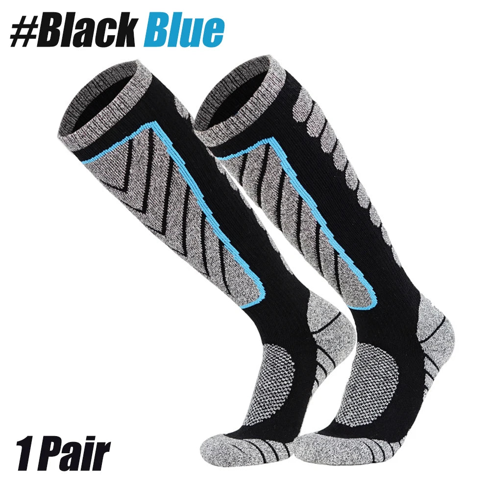 1Pair Ski Socks Merino Wool Thermal Knee High Winter Snowboard Sport Socks Men Women, Hunting