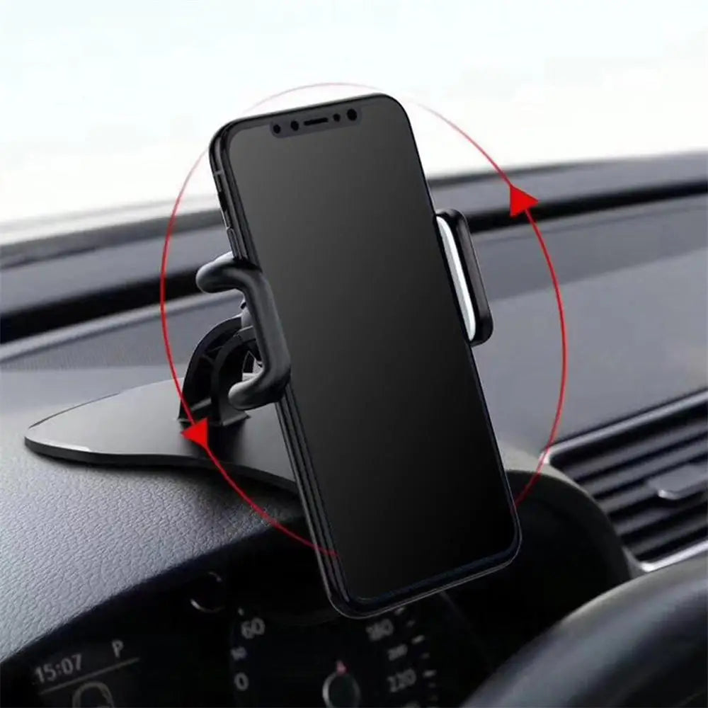 Universal Car Phone Holder 360 Degree Rotation Auto Dashboard Mobile Phone Stand Holder Clip Mount Car Steering Wheel