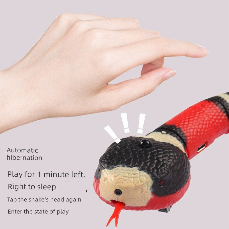 Cat Toy Snake Artificial Electric Self-Hi Relieving Stuffy Handy Gadget Automatic Cat Teaser Kitten Net Red Pet Cat Supplies