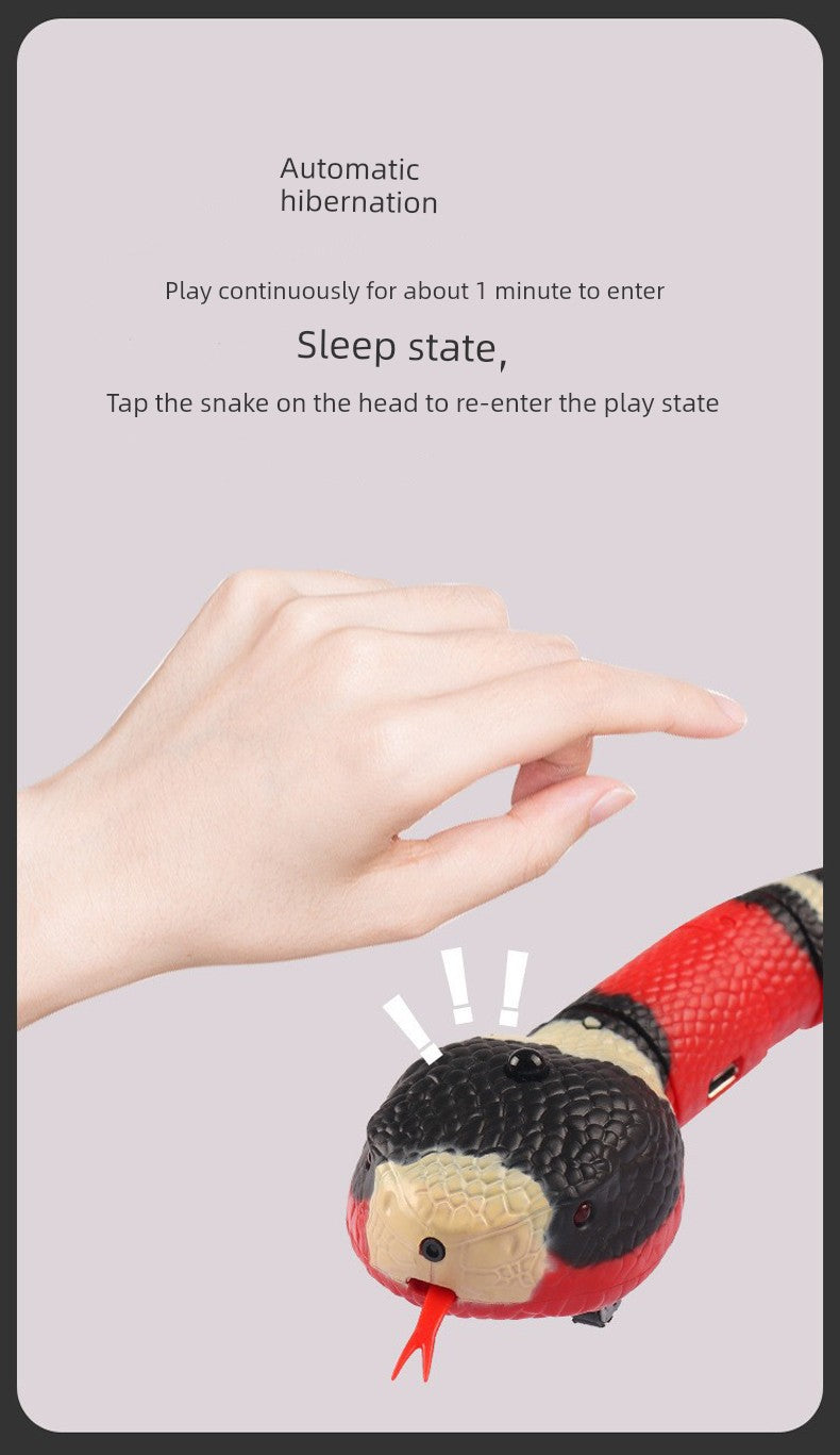 Cat Toy Snake Artificial Electric Self-Hi Relieving Stuffy Handy Gadget Automatic Cat Teaser Kitten Net Red Pet Cat Supplies