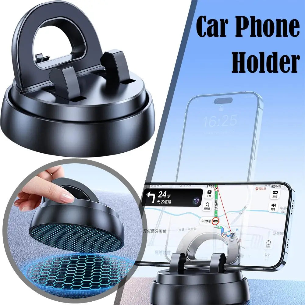 Car Phone Holder 360 Degree Rotation Dashboard Stand Bracket Non-Slip Navigation Bracket For IPhone Access