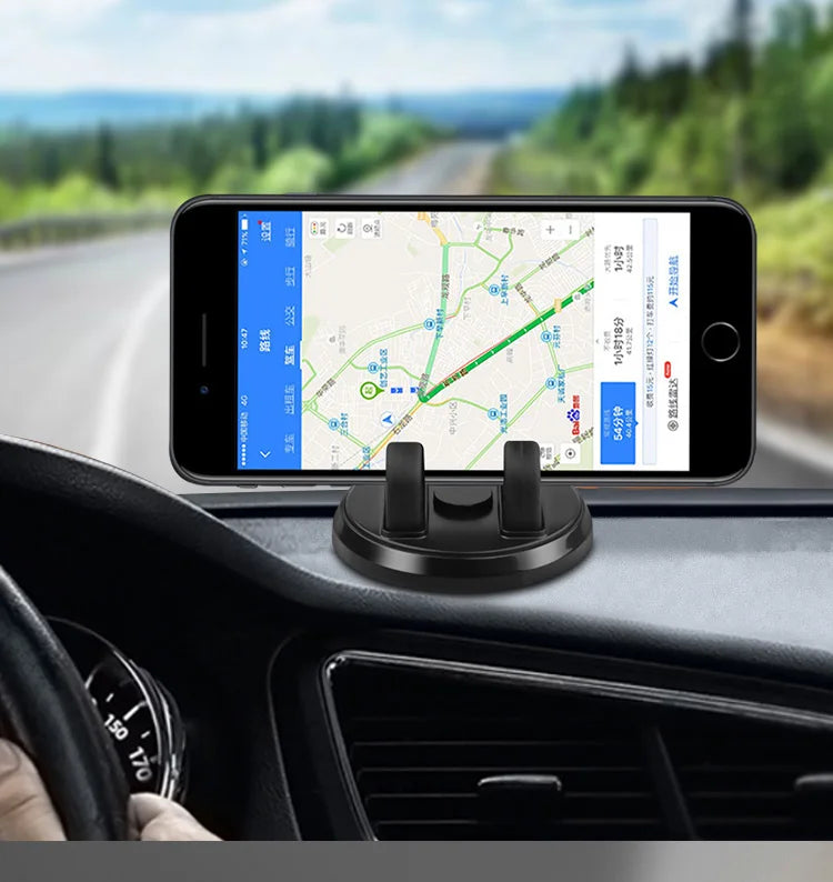 360 Degree Rotatable Car Phone Holder Stick To Dashboard Silicone Bracket Phone Stand Car Dashboard GPS Stable Phone Supports