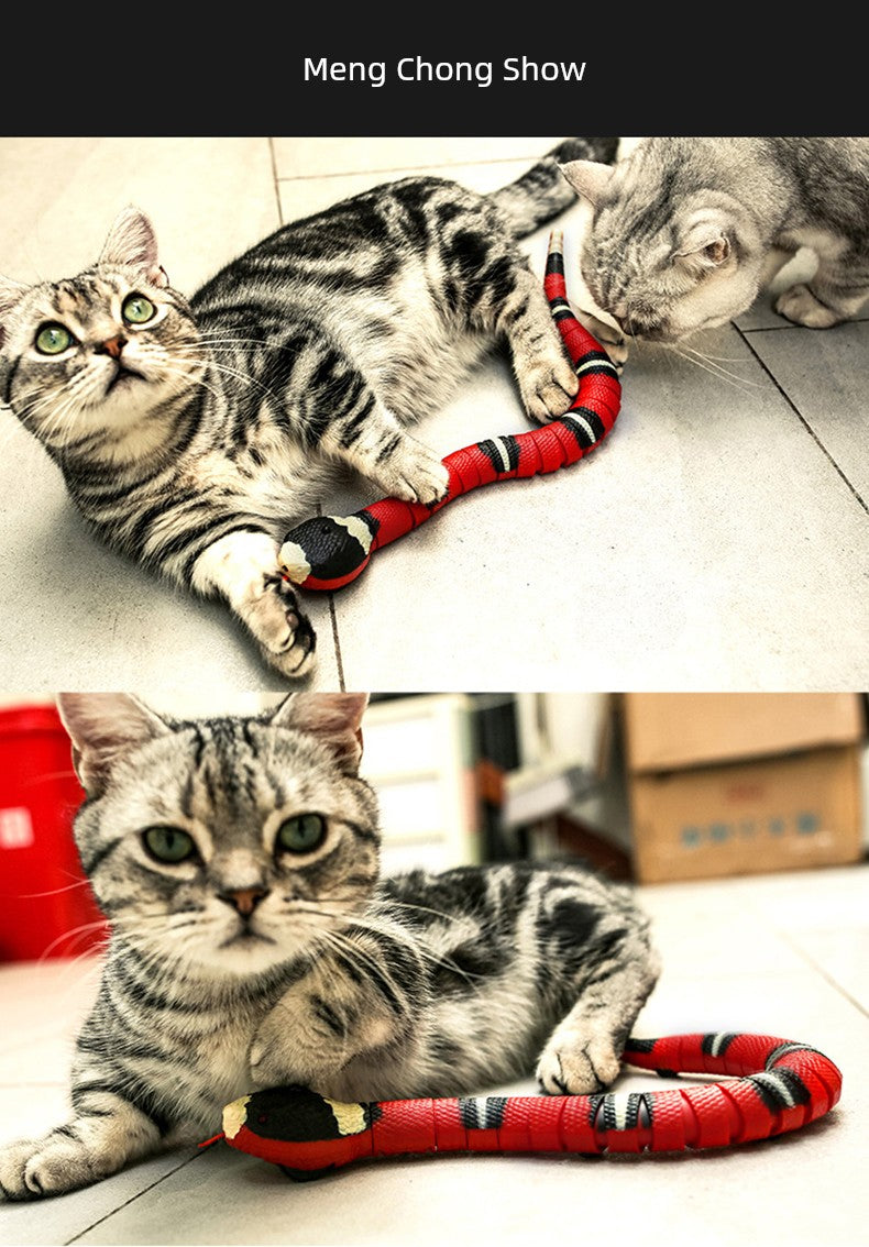 Cat Toy Snake Artificial Electric Self-Hi Relieving Stuffy Handy Gadget Automatic Cat Teaser Kitten Net Red Pet Cat Supplies